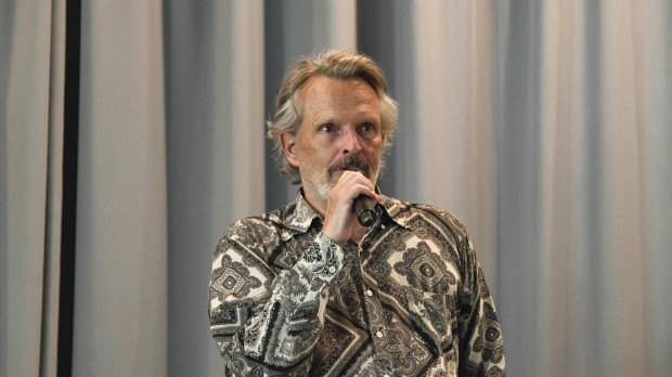 Singer Miguel Bosé during a public event in Mallorca. July 26 2024