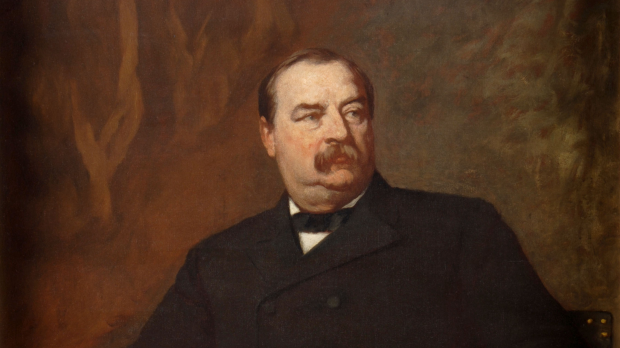 Retrato de Grover Cleveland, el 22º y 24º presidente de Estados Unidos