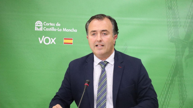 David Moreno, presidente del Grupo Parlamentario Vox en Castilla-La Mancha
