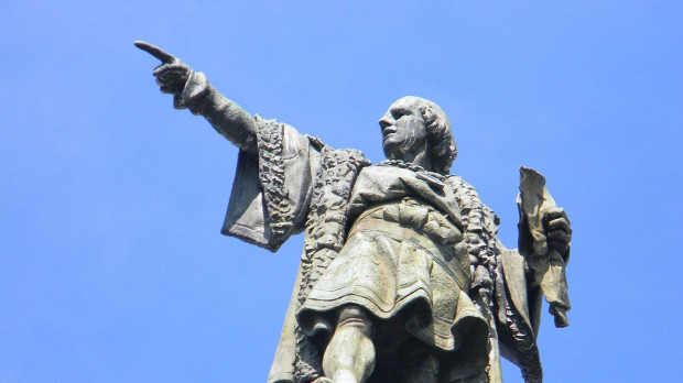 El monumento a Cristóbal Colón, en Barcelona