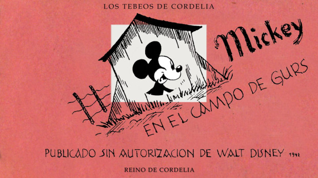 Cubierta de Mickey en el campo de Gurs