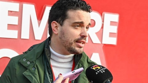 El secretario de organización del PSOE Zaragoza Darío Villagrasa en el 41º Comité Federal del PSOE