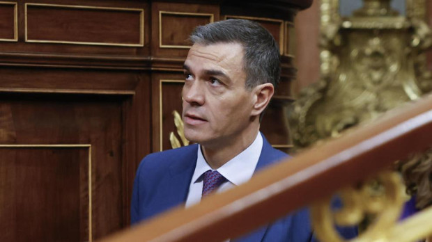 MADRID, 11/12/2024.- El presidente del Gobierno, Pedro Sánchez, este miércoles en el Congreso que acoge la sesión de control al Ejecutivo. EFE/ Mariscal