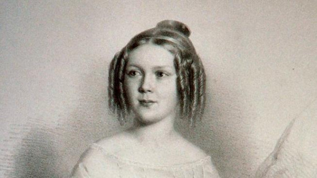 Constanze Geiger en una litografía