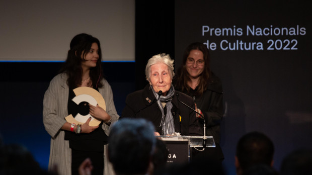 Rosa Fabregat i Armengol interviene tras recibir uno de los Premis Nacionals de Cultura 2022