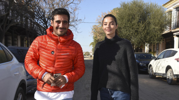 Rocío Crusset y Alberto Herrera, en el Rocío