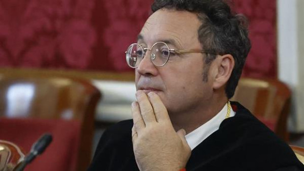 El fiscal general del Estado, Álvaro García Ortiz, asiste a la toma de posesión de José Luis Escrivá como nuevo consejero nato del Gobernador del Banco de España