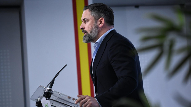 El presidente de Vox, Santiago Abascal