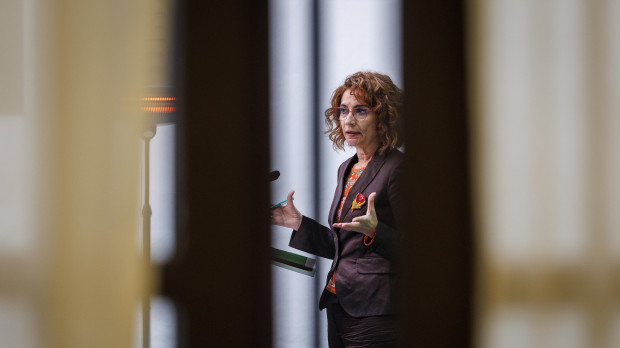 María Jesús Montero, este viernes en Sevilla