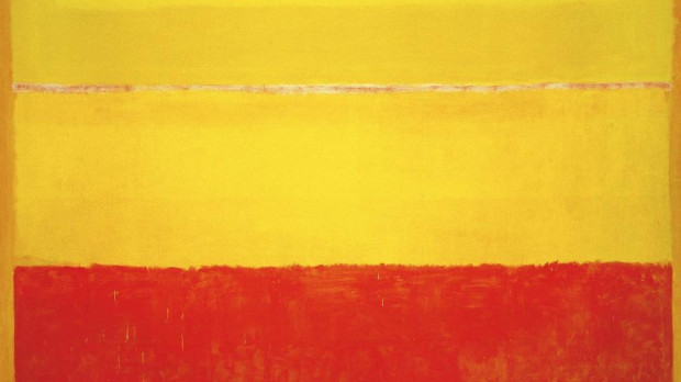 Detalle de un cuadro Sin título (1952) de Mark Rothko