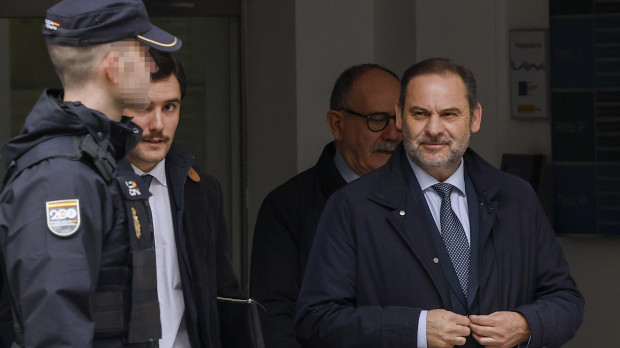 José Luis Ábalos, a su salida del Tribunal Supremo este jueves