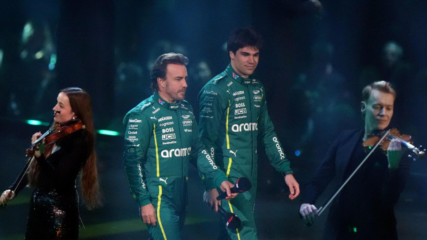 Fernando Alonso, en la presentación del AMR25