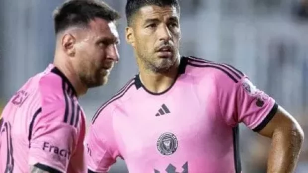 Leo Messi y Luis Suárez, durante un partido del Inter de Miami