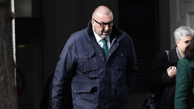 Koldo García, durante años asesor del exministro José Luis Ábalos, tras declarar en el Juzgado