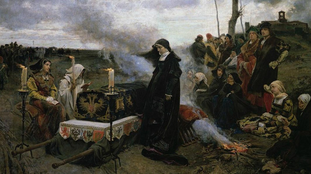 Juana la Loca velando el cadáver de Felipe el Hermoso (1877) de Francisco Pradilla