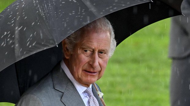 Britain´s King Charles III visiting the Iron DukeFrigate in Bordeaux on the third day of their State visit to France, September 22, 2023.