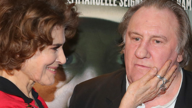 Fanny Ardant (réalisatrice), Gérard Depardieu Premiere of "Le divan de Staline" in Paris, France on January 10, 2017