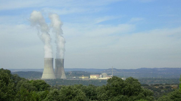Vista de la central nuclear de Trillo