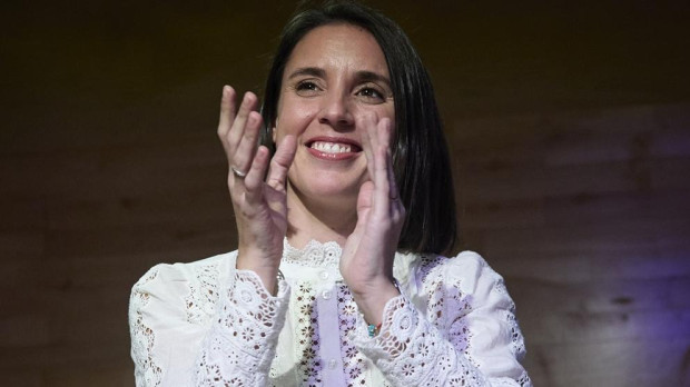 La exministra de igualdad y eurodiputada de Podemos, Irene Montero