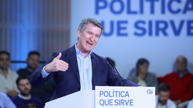 El presidente nacional del PP, Alberto Núñez Feijóo