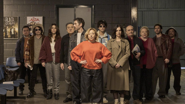Imagen del reparto de la película Aída y Vuelta