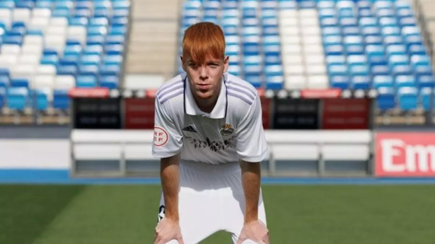 Marc Cucalón, en una imagen con el Real Madrid