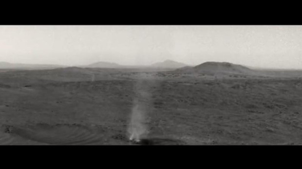 Diablo de polvo absorbiendo a otro en Marte REMITIDA / HANDOUT por NASA Fotografía remitida a medios de comunicación exclusivamente para ilustrar la noticia a la que hace referencia la imagen, y citando la procedencia de la imagen en la firma 04/4/2025
