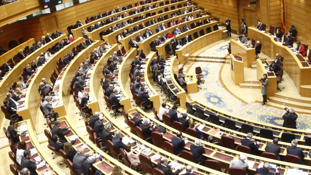 Vista del Pleno del Senado, en una imagen de archivo 09/6/2017