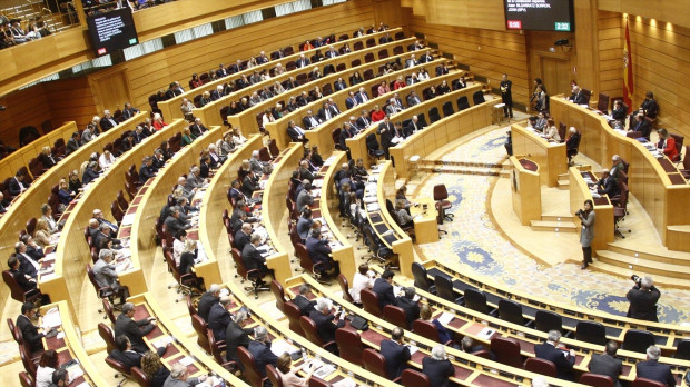Vista del Pleno del Senado, en una imagen de archivo 09/6/2017