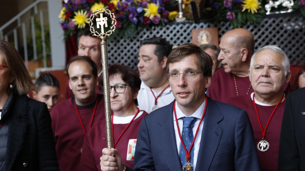 Mayor of Madrid Jose Luis Martinezs Almeida during Holy Week in Madrid, April 03, 2023