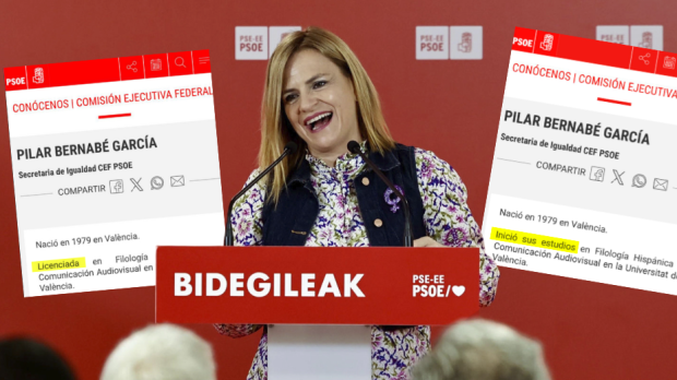 La delegada del Gobierno en la Comunidad Valenciana, Pilar Bernabé, en un acto del PSOE