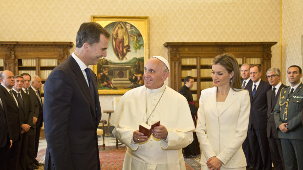 Los Reyes de España con el Papa Francisco
