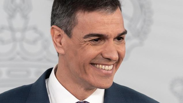 El presidente del Gobierno, Pedro Sánchez, comparece ante los medios, en el Palacio de la Moncloa, a 29 de abril de 2025