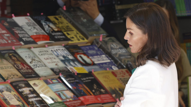 La Reina Letizia, en la Feria del Libro