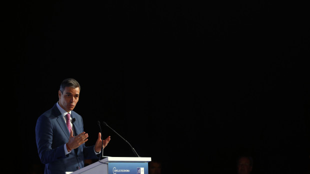 Pedro Sánchez el lunes en la inauguración del Cercle d'Economia