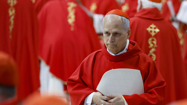 El cardenal Prevost, nuevo Papa León XIV, durante el Cónclave