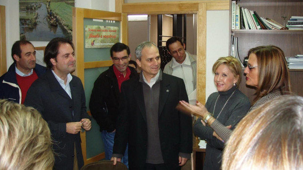 Prevost durante su visita al Colegio San Agustín de Madrid