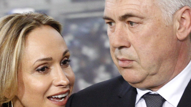 Mariann Barrena y Carlo Ancelotti