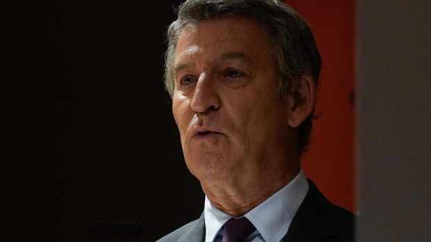 El presidente del PP, Alberto Núñez Feijóo