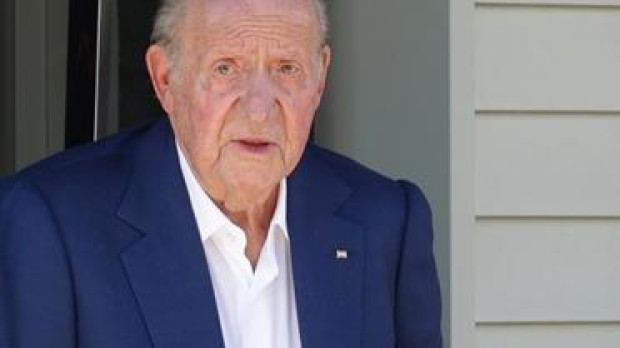 Don Juan Carlos, el pasado miércoles en Sangenjo