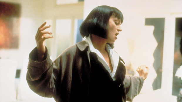 Uma Thurman en el filme Pulp Fiction