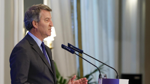 El presidente del PP, Alberto Núñez Feijóo