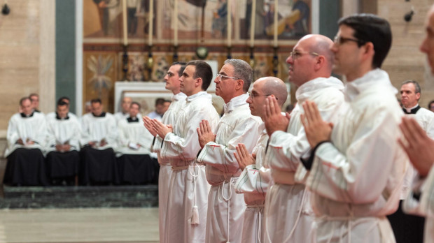 Algunos de los diáconos que se ordenan este sábado en Roma