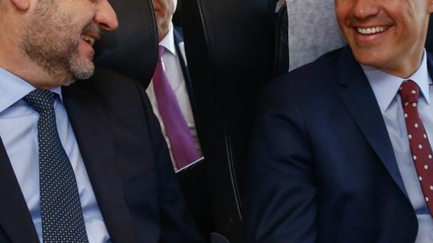 Pedro Sánchez y José Luis Ábalos en 2019