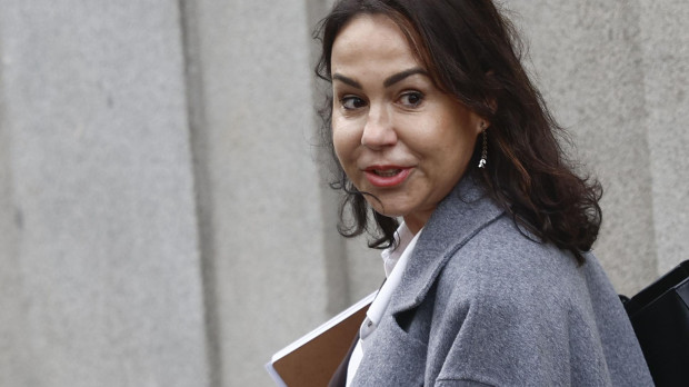 La ex presidenta de ADIF Isabel Pardo de Vera a su llegada al Tribunal Supremo