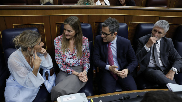Las vicepresidentas Díaz y Aagesen y los ministros Bolaños y Grande-Marlaska
