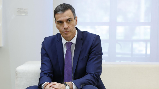 Pedro Sánchez, este jueves en la Moncloa