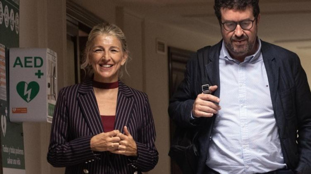 Yolanda Díaz y Joaquín Pérez Rey.