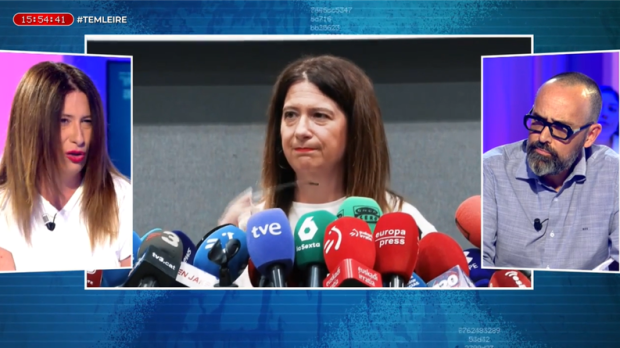Leire Díez, este miércoles en 'Todo es mentira', con Risto Mejide