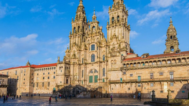 Plaza del Obradorio en Santiago de Compostela.
